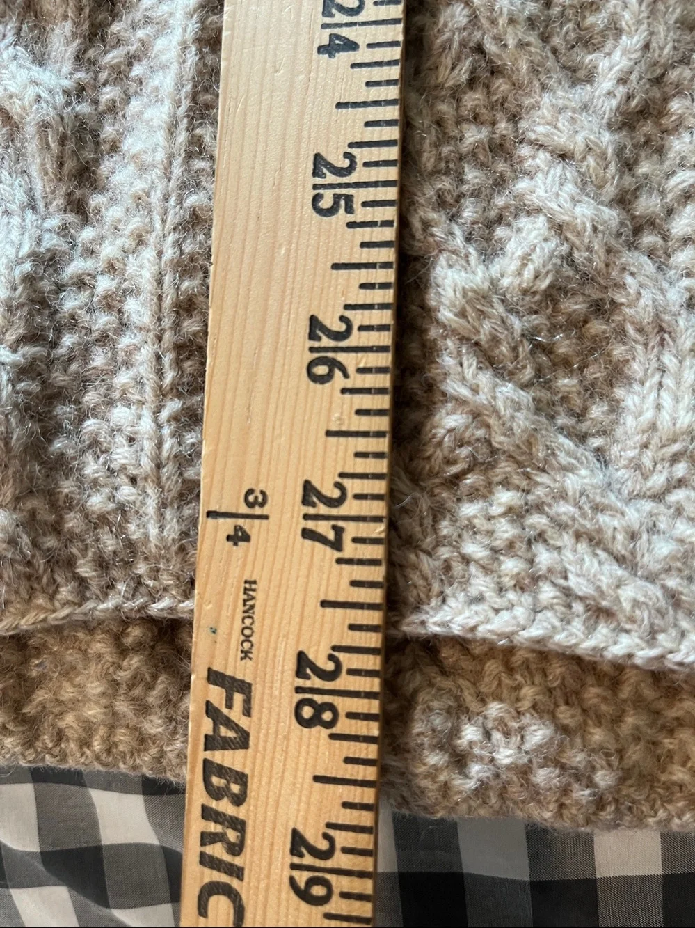 J. Crew Oarsman 100% WOOL Fisherman Sweater Beige/Oatmeal Men's Size Large